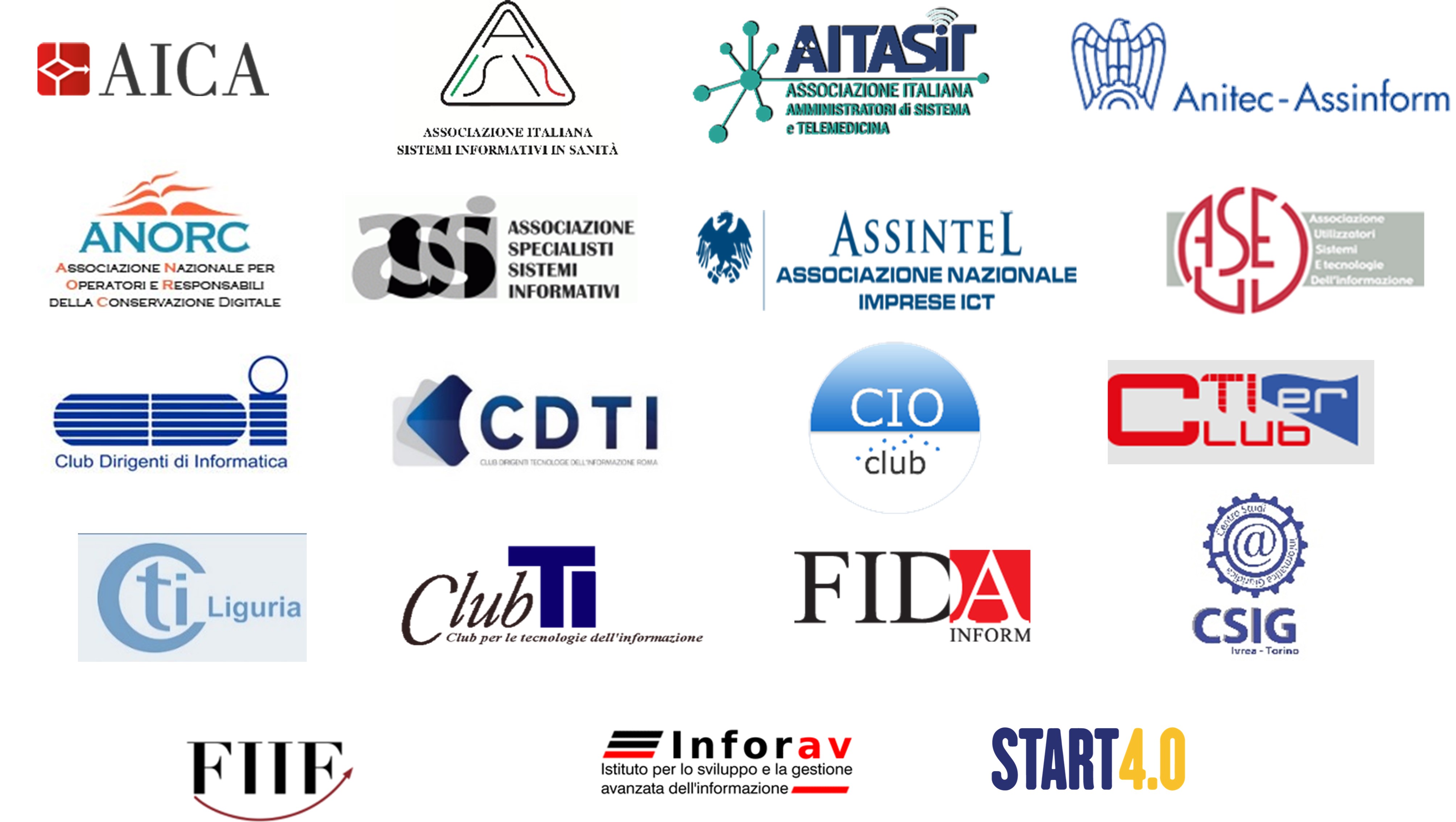Immgine loghi tutti patrocinatori OAD 2021